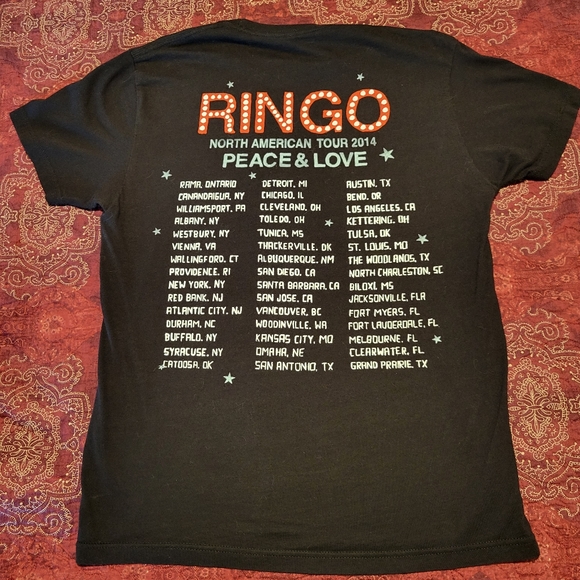 Ringo Starr All Star Band Concert Tee. Size Small. - Picture 2 of 6